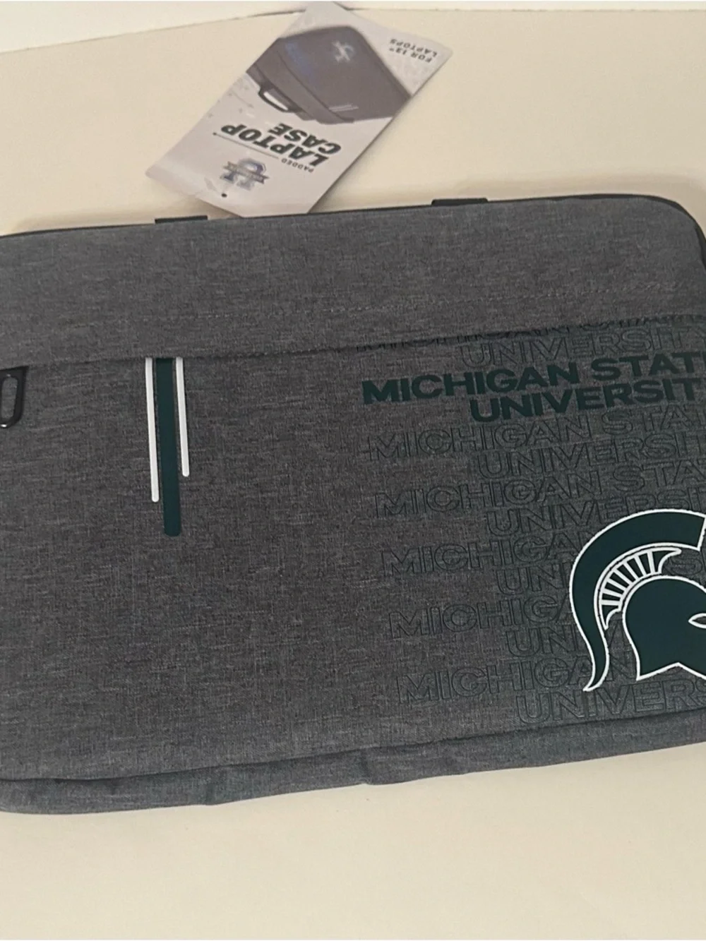 SOAR Michigan State Spartans NCAA Unisex 13” Laptop Sleeve Carrying Case NEW